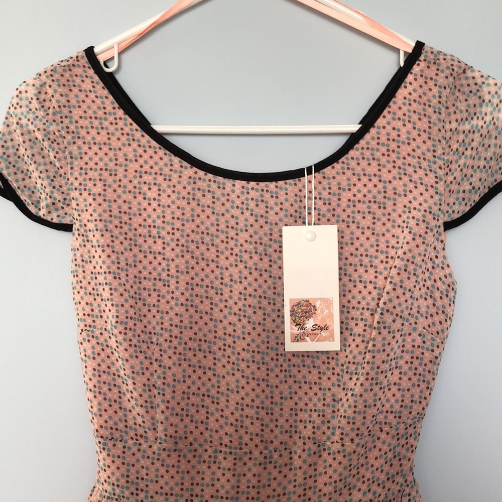 Modcloth Pink Polka Dot Dress